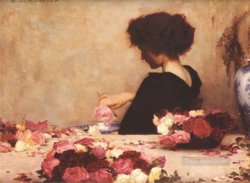 Flores Painting - Pot Pourri Herbert James Draper Impresionismo Flores